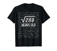 Square Root Of 289 17th Birthday 17 Year Old Gifts Math Bday T-Shirt