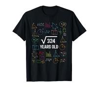 Square Root of 324 Eighteen Years Old Teens 18th Birthday T-Shirt