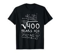 Square Root of 400, 20 Year Old Funny Birthday Math T-Shirt