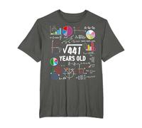 Square Root Of 441 21st Birthday 21 Year Old Math Nerd T-Shirt