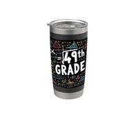 Square Root of 49th Grade Math Lover Funny Back to School Stainless Steel Insulated Tumbler
