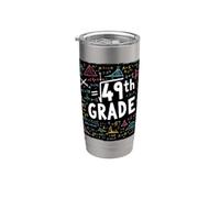 Square Root of 49th Grade Math Lover Funny Back to School Stainless Steel Insulated Tumbler