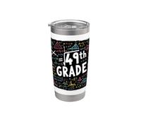 Square Root of 49th Grade Math Lover Funny Back to School Stainless Steel Insulated Tumbler