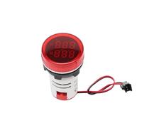 Square/Round 22mm Led digital Timer Meter 0-60 minute/0-999hour AC 220V-380V Signal Light Indicator Panel mounting(Round-Red)