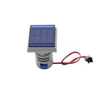 Square/Round 22mm Led digital Timer Meter 0-60 minute/0-999hour AC 220V-380V Signal Light Indicator Panel mounting(Square-Blue)