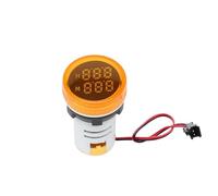 Square/Round 22mm Led digital Timer Meter 0-60 minute/0-999hour AC 220V-380V Signal Light Indicator Panel mounting(Round-Yellow)