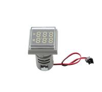 Square/Round 22mm Led digital Timer Meter 0-60 minute/0-999hour AC 220V-380V Signal Light Indicator Panel mounting(Square-White)
