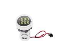 Square/Round 22mm Led digital Timer Meter 0-60 minute/0-999hour AC 220V-380V Signal Light Indicator Panel mounting(Round-White)