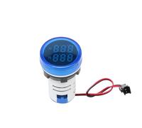 Square/Round 22mm Led digital Timer Meter 0-60 minute/0-999hour AC 220V-380V Signal Light Indicator Panel mounting(Round-Blue)