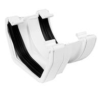Square - Round Adaptor Gutter White