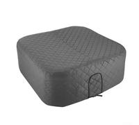 Square Round Outdoor Spa Cover, Inflatable Thermal Cover Insulated, For Reducing Energy Consumption And Maintaining Warm Water(grey)