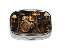 Square Round Pill Case, Liver and Cod Oil Storage Box, Liver Oil Storage Box, 2 Times a Day