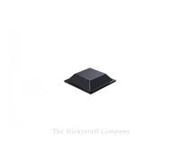 Square Rubber Polyurethane Self Adhesive Bumper Stops Feet Bumpons 12.7 x 3.1mm[Pack of 10,Black]