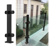 Square s Railing Post for irs & Platforms Outdoor Balustrade Clamp Metal Pool Fencing System with Hardware Grey 130cm (51 1 8") Safe Guardrail