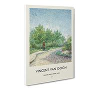 Square Saint Pierre By Vincent Van Gogh Canvas Print | Gallery Wrapped 30mm Frame Wall Art | 24x16 inches | Ready to Hang | Impressionist Religious Picture | Living Room Bedroom Lounge Office