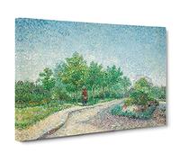 Square Saint-Pierre By Vincent Van Gogh Canvas Print | Gallery Wrapped 30mm Frame Wall Art | 30x20 inches | Ready to Hang | Impressionist Religious Picture | Living Room Bedroom Lounge Office