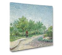 Square Saint Pierre by Vincent van gogh Classic Painting Canvas Wall Art Print Ready to Hang, Framed Picture for Living Room Bedroom Home Office Décor, 14x14 Inch (35x35 cm)