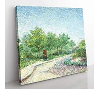 Square Saint Pierre by Vincent van gogh Classic Painting Canvas Wall Art Print Ready to Hang, Framed Picture for Living Room Bedroom Home Office Décor, 50x50 cm (20x20 Inch)