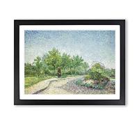 Square Saint Pierre By Vincent Van Gogh Classic Painting Framed Print | A2 Black Framed Wall Art | Ready to Hang | Classic Historical Picture | Living Room Bedroom Lounge Office