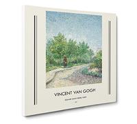 Square Saint Pierre By Vincent Van Gogh Exhibition Museum Classic Painting Canvas Wall Art Print Ready to Hang, Framed Picture for Living Room Bedroom Home Office Décor, 14x14 Inch (35x35 cm)