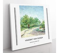 Square Saint Pierre By Vincent Van Gogh Exhibition Museum Classic Painting Canvas Wall Art Print Ready to Hang, Framed Picture for Living Room Bedroom Home Office Décor, 50x50 cm (20x20 Inch)