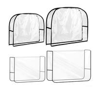 Square Salon Chair Covers Protectors, Waterproof PVC Material with Reinforced Stitching, Designed to Extend Salon Chair Life by Shielding Against Damage (B)