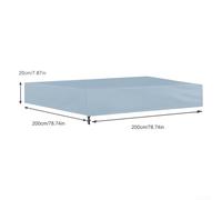 Square Sandpits Cover Crafted from 210D Fabric, for Keeping Sand Clean and Safe (grey 200 * 200)