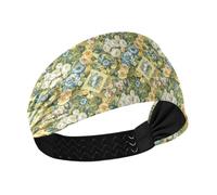 Square Scarf Pattern Design Art Nouveau Style Moisture Wicking yoga headbands Elastic head for women for Workouts Running basketball diademas para el cabello