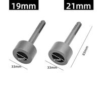 Square SDS Shank Ground Rod Driver Hammer Head for Heavy Duty Rotary Electric Drills, 19-33mm/21-33mm Metal Mallet with Flat Curve Concave Cross Types, 83mm Grey