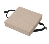 Square Seat Cush for Office Chair - 14x14x3in Cotton & Linen High-De Foam Anti-Slip Buckles er Closure - t & Support for Long Hours