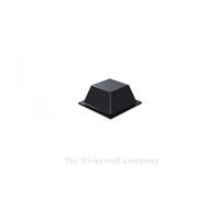 Square Self Adhesive Rubber Polyurethane Bumper Feet Stops Bumpons 12.6 x 5.7mm[Pack of 10,Black]