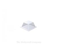 Square Self Adhesive Rubber Polyurethane Bumper Feet Stops Bumpons 12.6 x 5.7mm[Pack of 100,Clear]