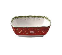 Square Serving Bowl - Villeroy & Boch Red Porcelain Toys Delight Collection