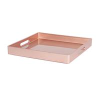 Square Serving Trays 33cm Pack of 3 Argon Tableware Rose Gold One Size