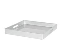 Square Serving Trays 33cm Pack of 3 Argon Tableware Silver One Size