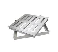 Square Sewer Grates Grid,Outdoor Drain Covers,Floor Drain Grate with Frame,304 Stainless Steel,Thickness 2mm (200x200x20mm)