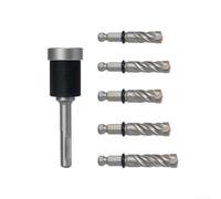 Square Shank Split-Type Limiting Hammer Drill Bit for Concrete, Quick-Change Depth Stop Steel Alloy Bits for Cement Wall Anchoring and Masonry Drilling Tasks(14 * 35)
