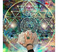 Square Shape Pendulum Divination Tablecloth Board Game Tarot Pad Table Cloth Astrology Oracles Board Game Mat Tarot Table Cloth Tarot Reading Cloth Tarot Spread Cloth Divination Tablecloth