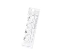 Square Shaped Note Clips Binder Clips for Paper Receipts Compactly Design Multi Color Desktop Accessory Cube Sticky Note Holder