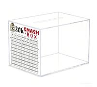 Square Shaped Transparent Acrylic Savings Jar Home Or Office Use Designed Secure Currency Storage And Motivational Visual Tracking(L)