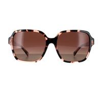 Square Shiny Pink Havana Brown Gradient Polarized RA5304U Ralph by Ralph Lauren Pink One Size