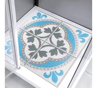 Square Shower Mat 60x60cm Non Slip Anti Mould Bathmat for Inside Shower, Loofah Shower Mat for Inside Bath, Soft Massage Mat for Bathroom Wet Areas, Anti-Slip Bathtub Mat Washable Cuttable Quick Dry