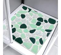 Square Shower Mat 60x60cm Non Slip Anti Mould Bathmat for Inside Shower丨Loofah Shower Mat for Inside Bath Soft Massage Mat for Bathroom Wet Areas丨Anti-Slip Bathtub Mat Washable Cuttable Quick Dry