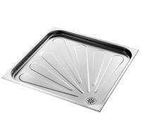 Square Shower Tray Polished Stainless Steel 800 x 800 mm 150300