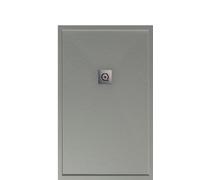 Square Shower Tray Quare RELIEF PLUS RIM Slate 900x900x35mm Smoke Grey