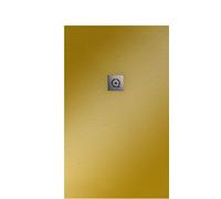 Square Shower Tray Quare RELIEF PLUS Slate 900x900x25mm Gold