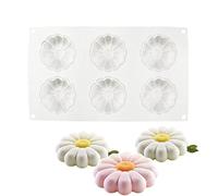 Square Silicone Mold Silicone molds Christmas Resin molds Concrete molds Mold Putty Mold Putty Candle Moulds 3D Mould Sphere Mold Square Silicone Mold Resin Tray Mold 6 Holes Small Daisies