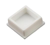 Square Silicone Rubber End Caps, Durability T Type Hole Cover Blanking Cap Tube Inserts 6pcs(42.6MM)