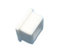 Square Silicone Rubber Plugs,10pcs Square Seal Stopper White Dia 48.6/50.6mm, Black Blanking Rubber Plugs, End Caps T-Plugs for Table(White,9.6mm)(White,27.6mm)