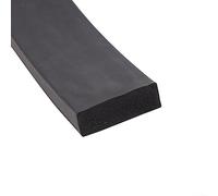 Square Silicone Rubber Seal Strip, Black EPDM Rubber Foam Square Seal Strip 1m 20mm x 3-20mm 1 Piece(3mmx20mm)